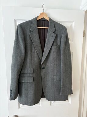 Aquascutum London Gray Wool Sport Coat
